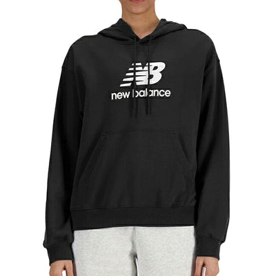 New Balance ニューバランス Sport Essentials Stacked Logo スウェットフーディ BK WT41504