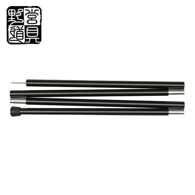 野営道具 タープポール2.4G Black KO-TP003