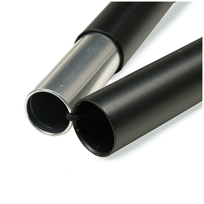 野営道具 伸縮タープポール2.5G Black KO-TP005