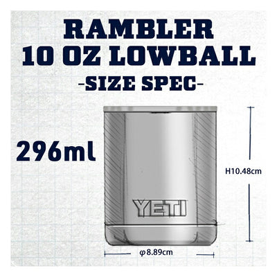 YETI イエティ Rambler 10 oz Lowball With Standard Lid ランブラー10オンスローボウルウィズスタンダードリッド