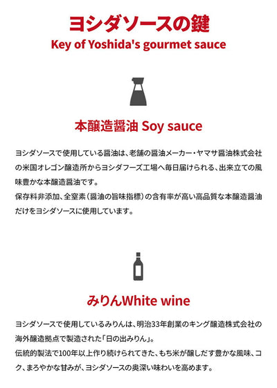 Yoshida's ヨシダソース ヨシダ BBQソース リテールサイズ
