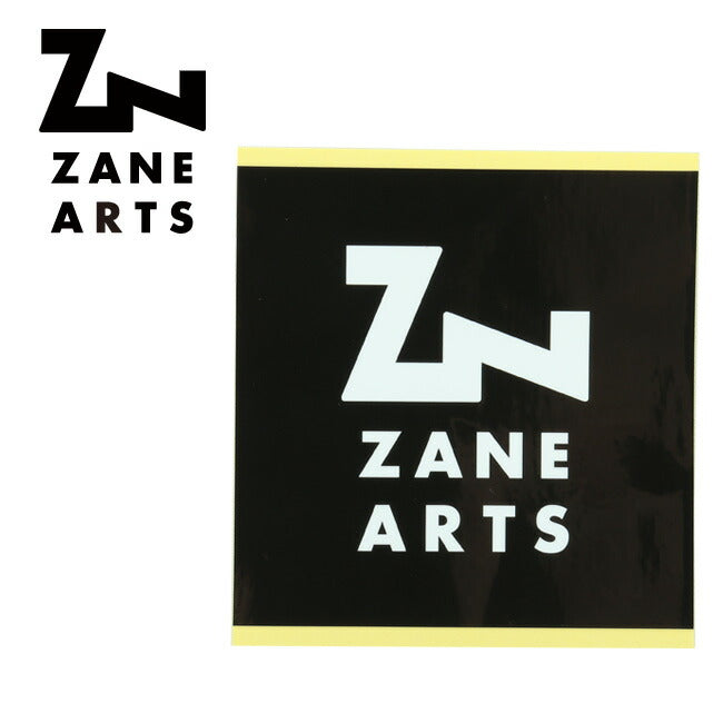 ZANE ARTS ゼインアーツ スクエアステッカー ブラック AC-005 【メール便・代引き不可】